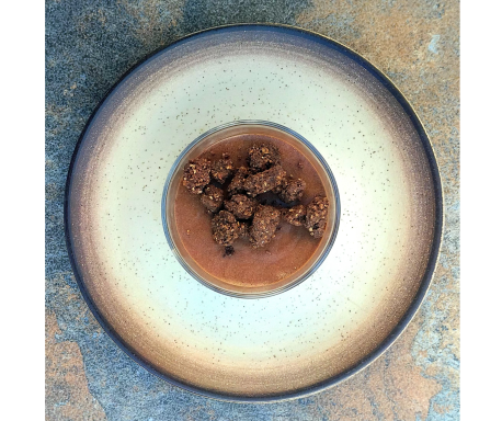 Mousse au Chocolat , Streusel cacao